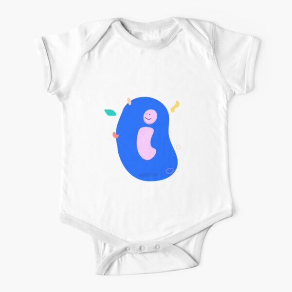 Colourful Letter I Short Sleeve Baby One-Piece