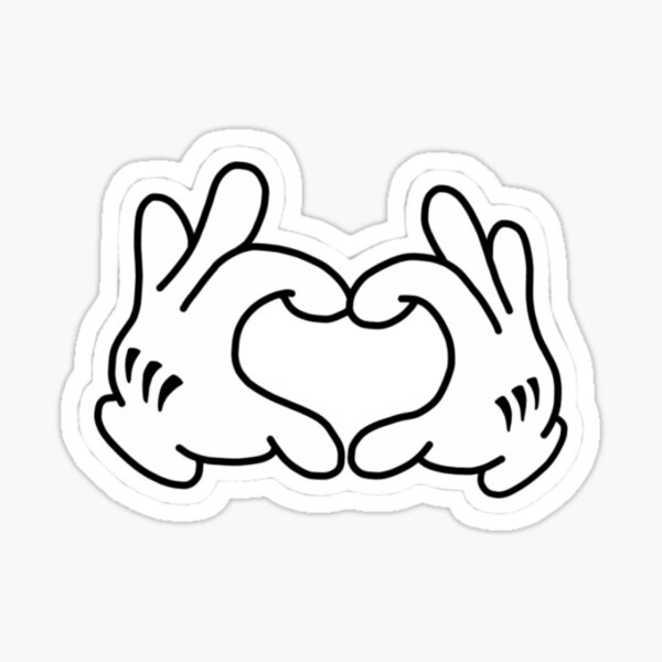 Mickey Mouse Hands Stickers for Sale