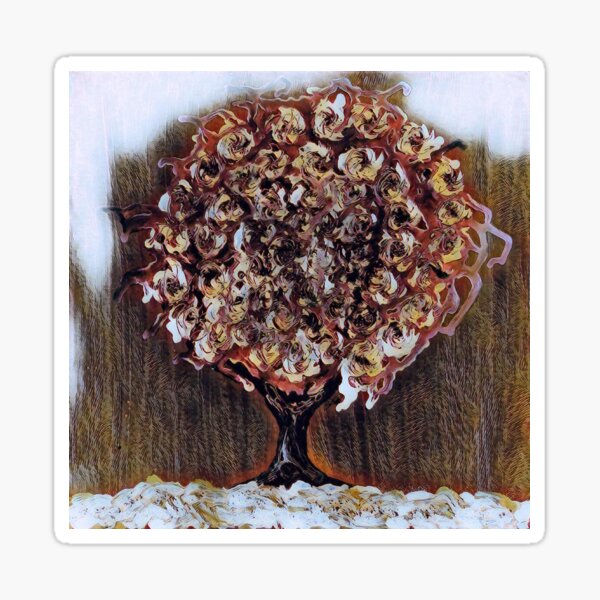 Tree Art 1 designed and created by Janet Watson Art Sticker