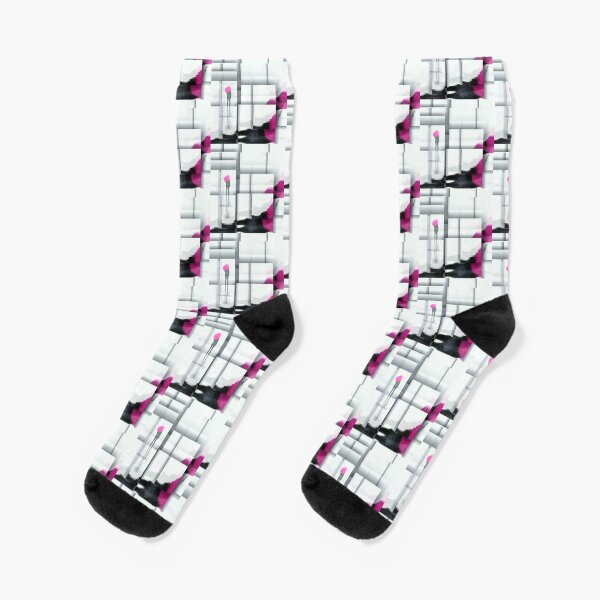 Fractions of pink! Socks