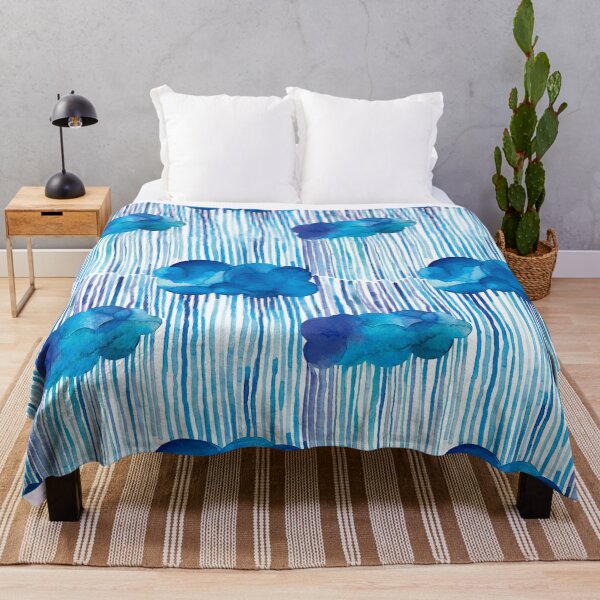 Item preview, Rain clouds - Watercolor of a blue storm designed and sold by ninoladesign.