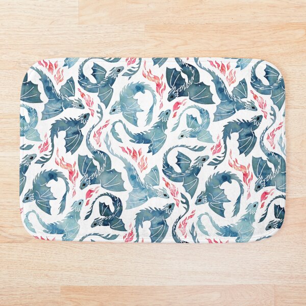 Dragon fire Bath Mat