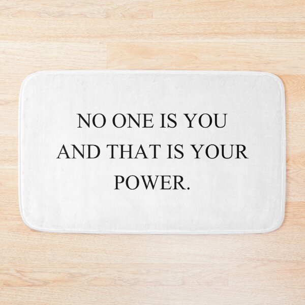 Item preview, no one is you and that is power designed and sold by motivation4you.