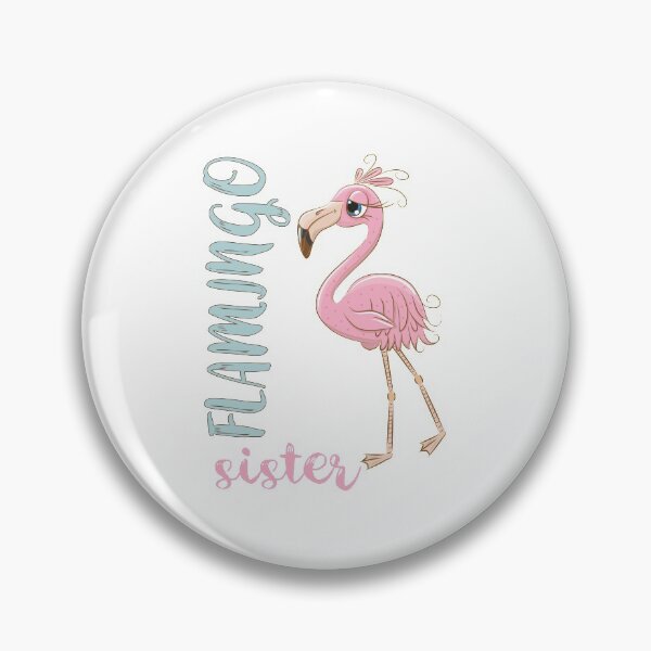 Item preview, Flamingo Sister Adorable Pink Flamingo Bird Drawing Bday Party Gift For Sister designed and sold by FunnySunny T-Shirts.