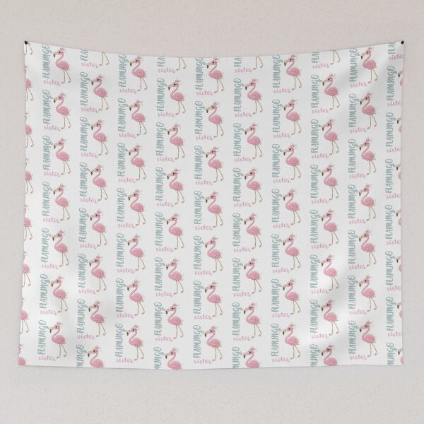 Item preview, Flamingo Sister Adorable Pink Flamingo Bird Drawing Bday Party Gift For Sister designed and sold by FunnySunny T-Shirts.