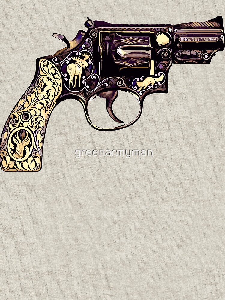 Thumbnail 7 of 7, Pullover Sweatshirt, elvis gun designed and sold by greenarmyman.