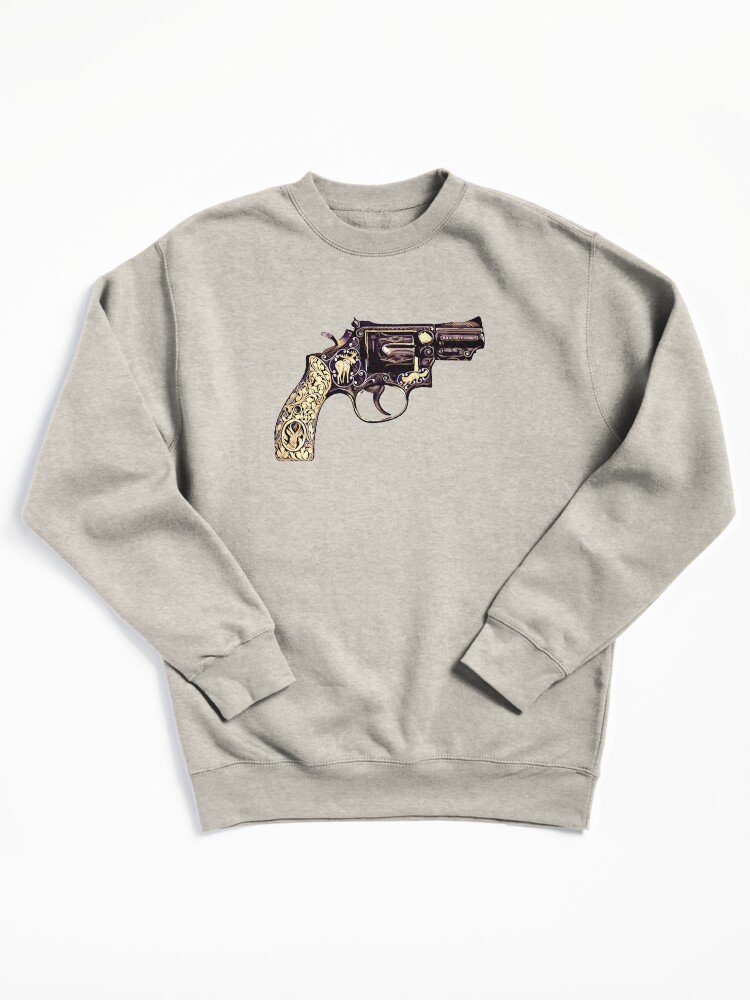 Thumbnail 2 of 7, Pullover Sweatshirt, elvis gun designed and sold by greenarmyman.