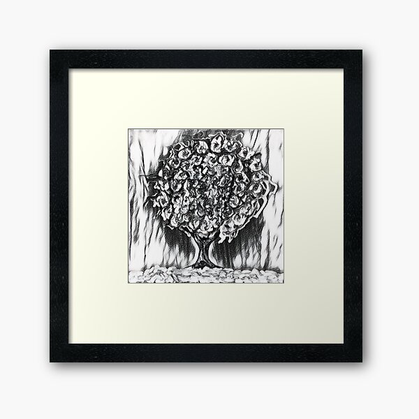 Tree Art 2 designed and created by (c) Janet Watson Art Framed Art Print