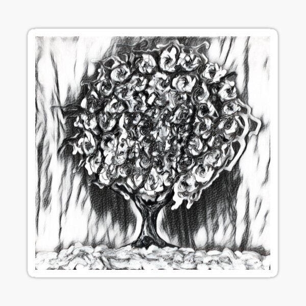 Tree Art 2 designed and created by (c) Janet Watson Art Sticker