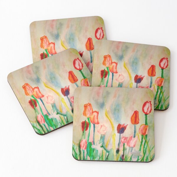 Item preview, Blooming tulips, spring, oil painting. designed and sold by MartaTerkiewicz.