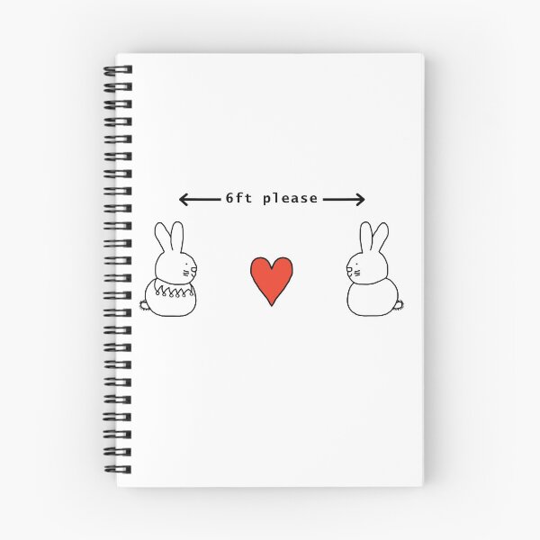 Item preview, Bunny Rabbits say Keep Your Distance For Now designed and sold by ellenhenry.