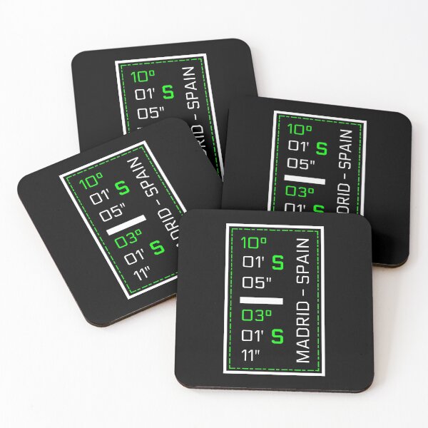 Item preview, Madrid Spain, Coordinates designed and sold by CDSDesign.