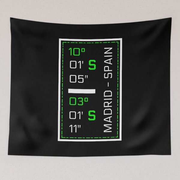 Item preview, Madrid Spain, Coordinates designed and sold by CDSDesign.