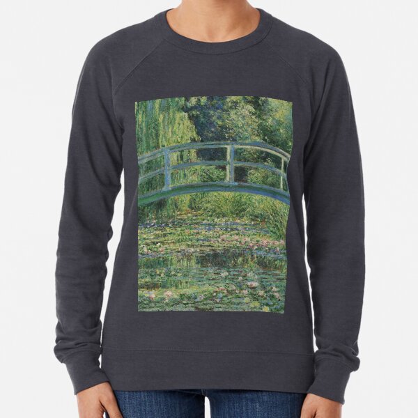 Claude Monet - The Water-Lily Pond Lightweight Sweatshirt