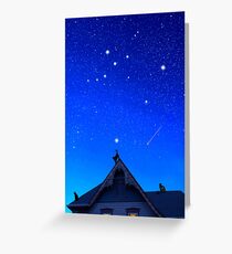 Cygnus the Swan and the Summer Triangle Greeting Card