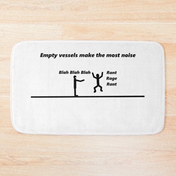 Item preview, empty vessels make the most noise stickman joke designed and sold by 6059.