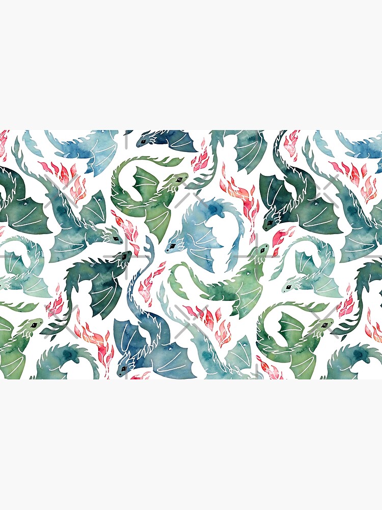 Dragon fire blue & green by adenaJ