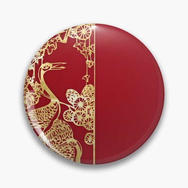 Item preview, Asian Peacock Red Gold Oriental designed and sold by Global ASMR.
