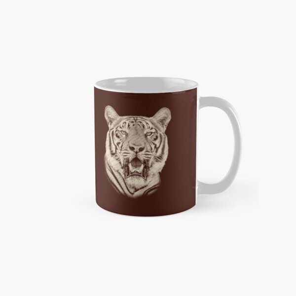 Bengal Tiger Portrait in Vintage Sepia Classic Mug
