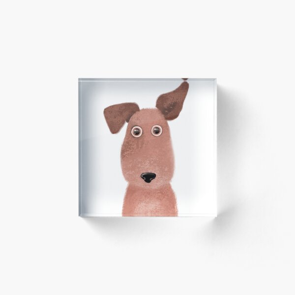 Handdrawn cute puppy Acrylic Block