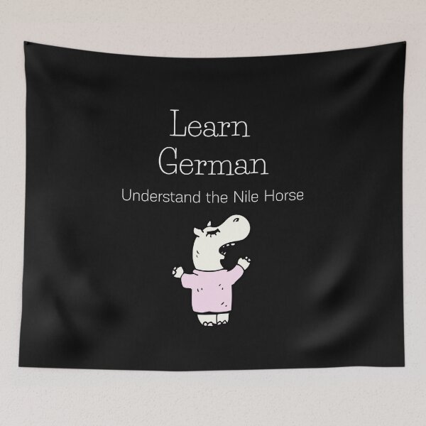 Item preview, Learn German Funny Hippo  designed and sold by Time4German.
