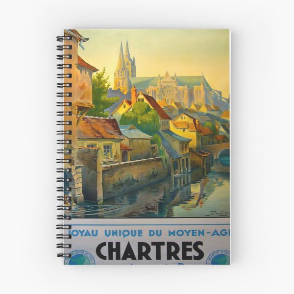 Item preview, Chartres vintage travel poster designed and sold by stickart-marek.
