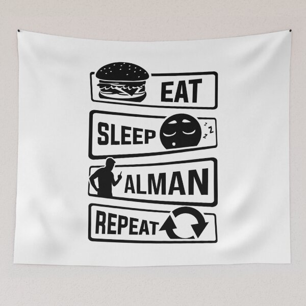 Item preview, Eat Sleep Alman Repeat - German Cliche designed and sold by anziehend.