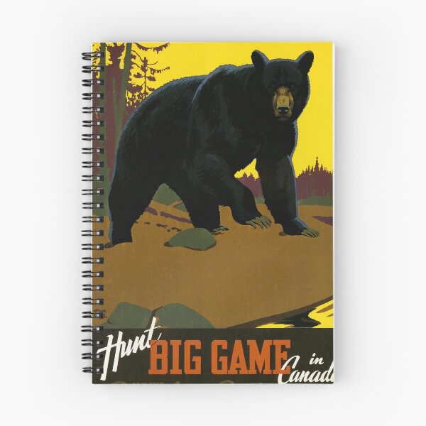 Item preview, Hunt big Game in Canada vintage travel poster designed and sold by stickart-marek.
