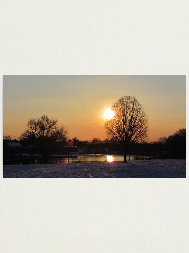 Alternate view of Snow Sunset 2 Photographic Print