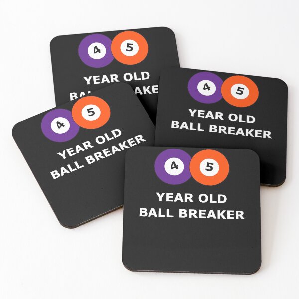 Item preview, Billiards Pool Player - 45 Year Old Ball Breaker - Funny Birthday designed and sold by MadPanda.