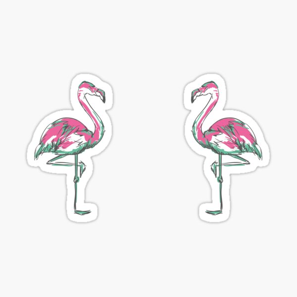 Flamingo Girl Stickers Redbubble - flamingo yandere simulator roblox ihascupquake