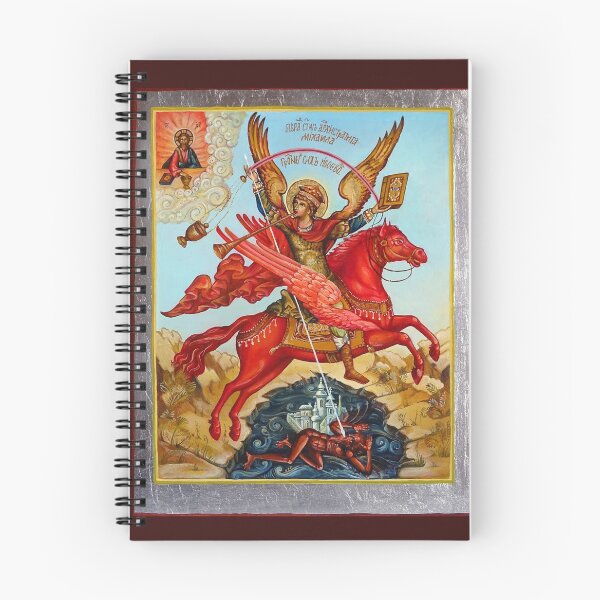 Item preview, Archangel Michael, the Commander of the Heavenly Forces. Orthodox icon. designed and sold by Lala Lotos.