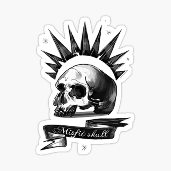 Mistic Skull Sticker