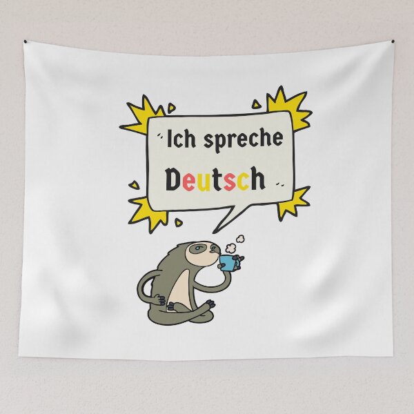 Item preview, Sloth Coffee I Speak German Ich spreche Deutsch designed and sold by Time4German.