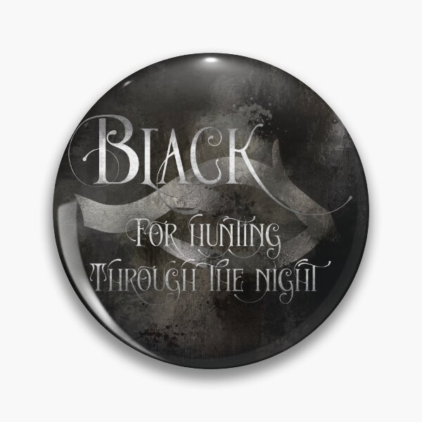 Item preview, BLACK for hunting through the night. Shadowhunter Children's Rhyme designed and sold by literarylifeco.