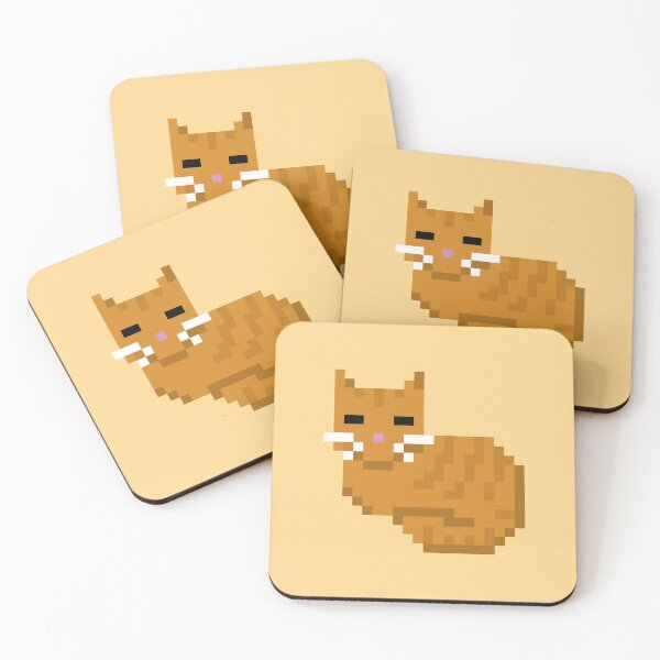 Item preview, Pixel Cat Orange Tabby designed and sold by porasaki.