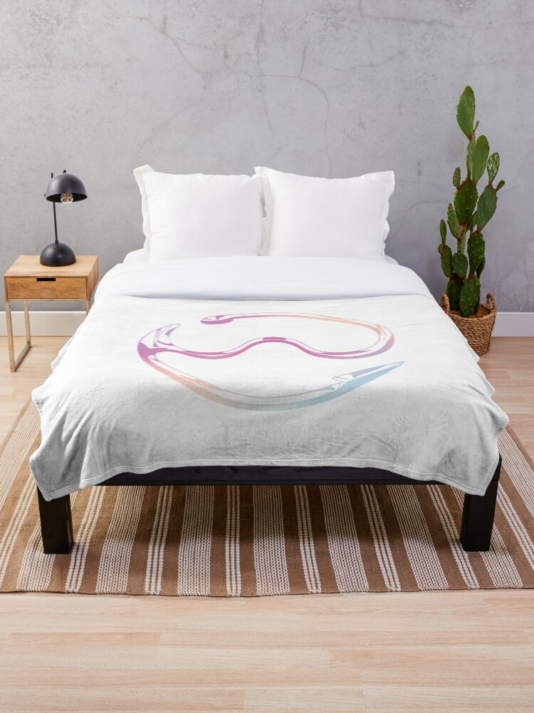 Multi coloured bed discount throw