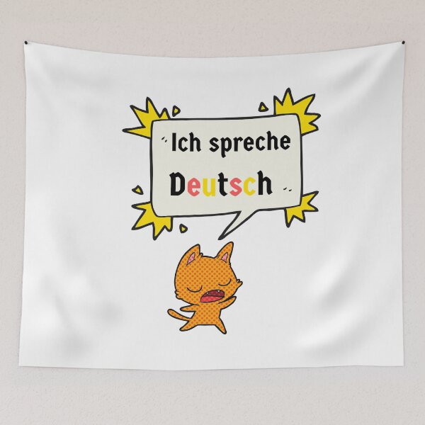 Item preview, I speak German Ich spreche Deutsch Cute Cat designed and sold by Time4German.