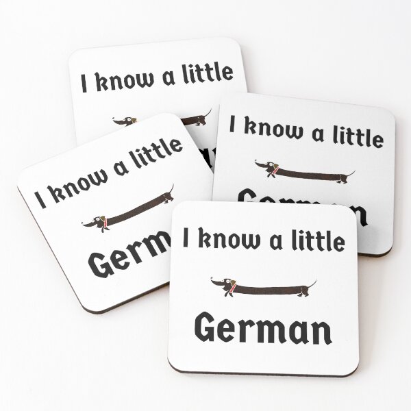 Item preview, I know a little German Sausage Dog Dachshund designed and sold by Time4German.