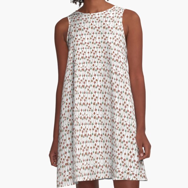 poppies boxes pastel colours A-Line Dress