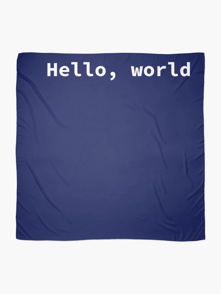 Thumbnail 2 of 3, Scarf, Hello World Programmer Developer Coder designed and sold by AwsmStuff.