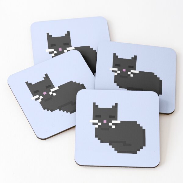 Item preview, Pixel Cat Black designed and sold by porasaki.
