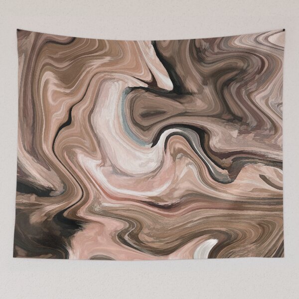 Item preview, Brown beige watercolor marble  designed and sold by fuzzyfox.