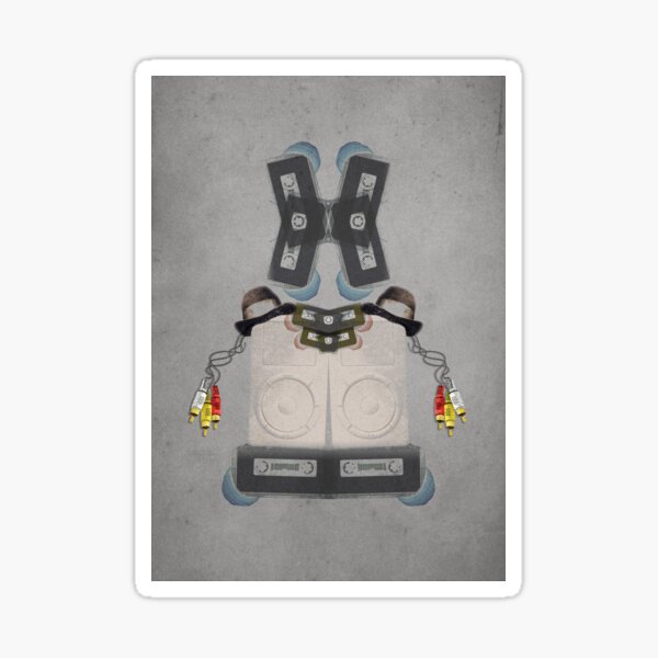 Oddball Device Robot Sticker
