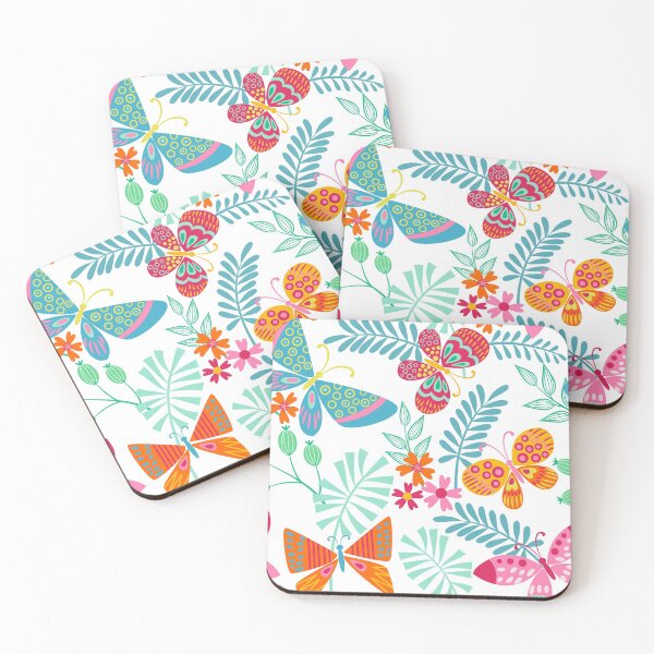 Item preview, Colorful Butterfly and Floral Summer Garden designed and sold by meggydesigns.