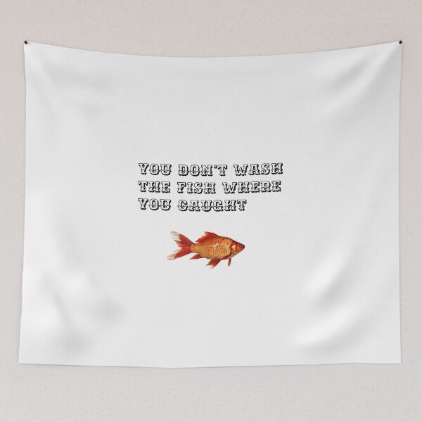 Aperçu de l'œuvre T-shirt you don't wash the fish where you caught créée et vendue par Axel20.