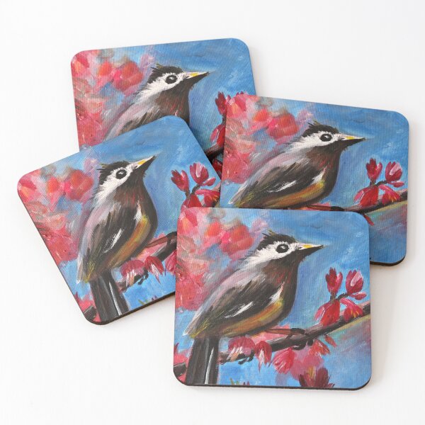 Item preview, Spring Bird Among Pink Blossoms  designed and sold by Manitarka.