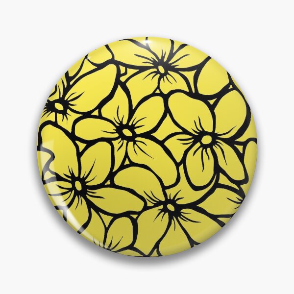 Item preview, Yellow Impatiens Block Flowers | Floral Design  designed and sold by Monochromatics by Corie Mae Dark.