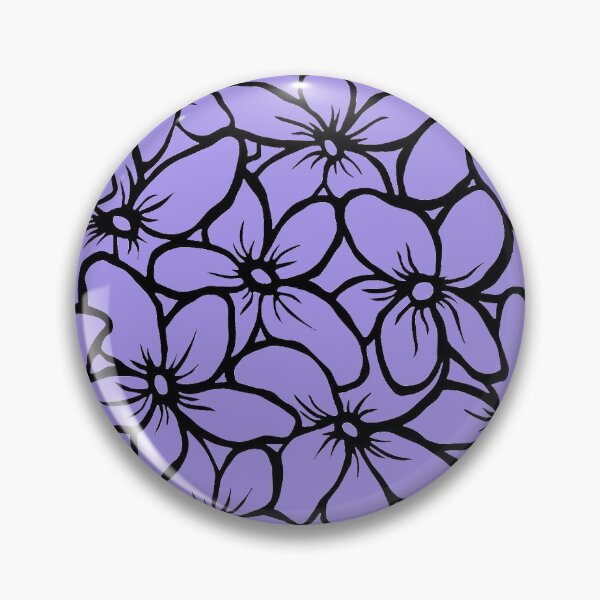 Item preview, Purple Impatiens Block Flowers | Floral Design  designed and sold by Monochromatics by Corie Mae Dark.
