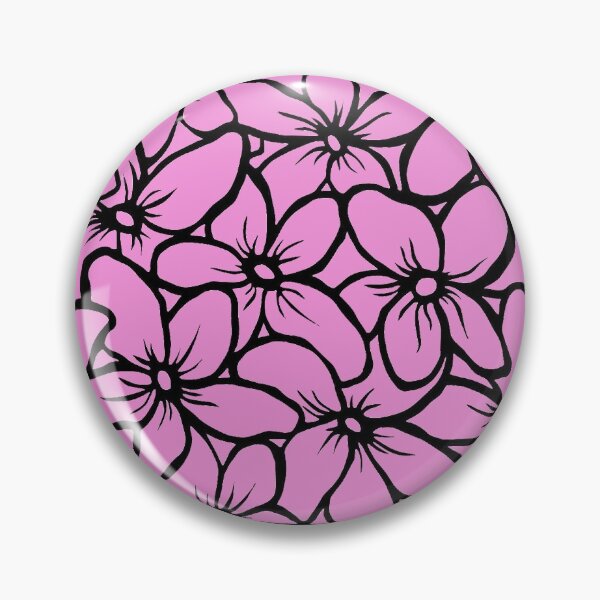 Item preview, Pink Impatiens Block Flowers | Floral Design  designed and sold by Monochromatics by Corie Mae Dark.
